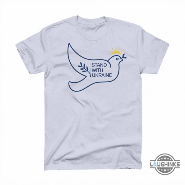 i stand with ukraine dove shirt