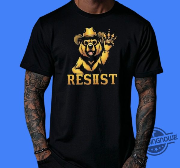 Gold Smokey Bear Resist Shirt Protect Our National Parks T Shirt trendingnowe 1