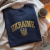 Embroidered Ukraine Logo Sweatshirt I Stand With Ukraine Shirt trendingnowe 1