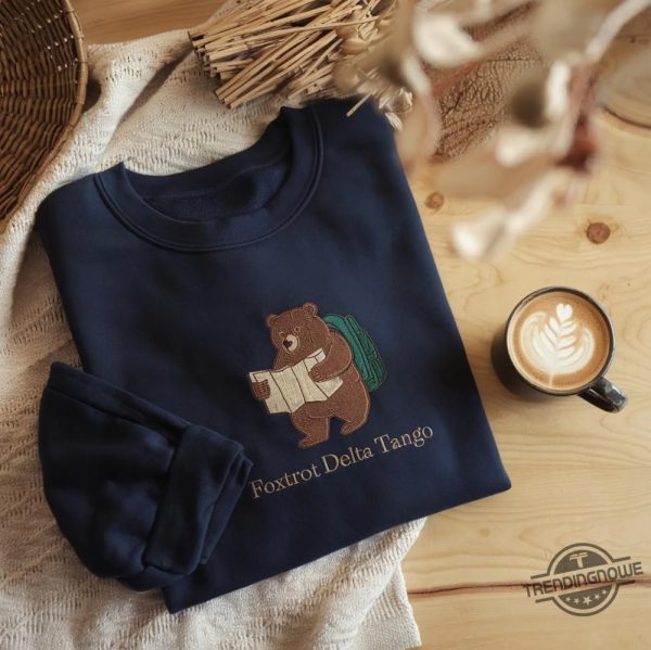 Embroidered Fdt Resist Bear Shirt Foxtrot Delta Tango T Shirt trendingnowe 2