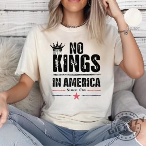 No Kings In America Equal Rights Protest Anti Trump Shirt giftyzy 2