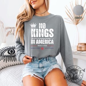 No Kings In America Equal Rights Protest Anti Trump Shirt giftyzy 4