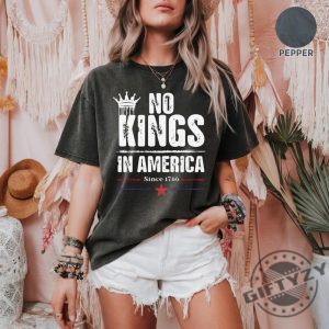 No Kings In America Equal Rights Protest Anti Trump Shirt giftyzy 5