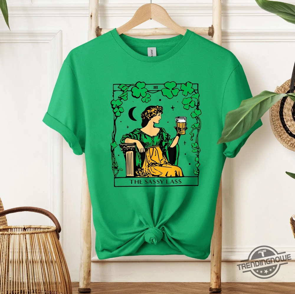 Patricks Day The Sassy Lass Tarot Card Shirt 9 Patricks Day The Sassy Lass Tarot Card Shirt