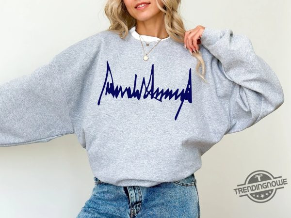 Donald Trump Signature Shirt Trump 2024 Hoodie Take America Back Trump 2024 American Flag trendingnowe 1