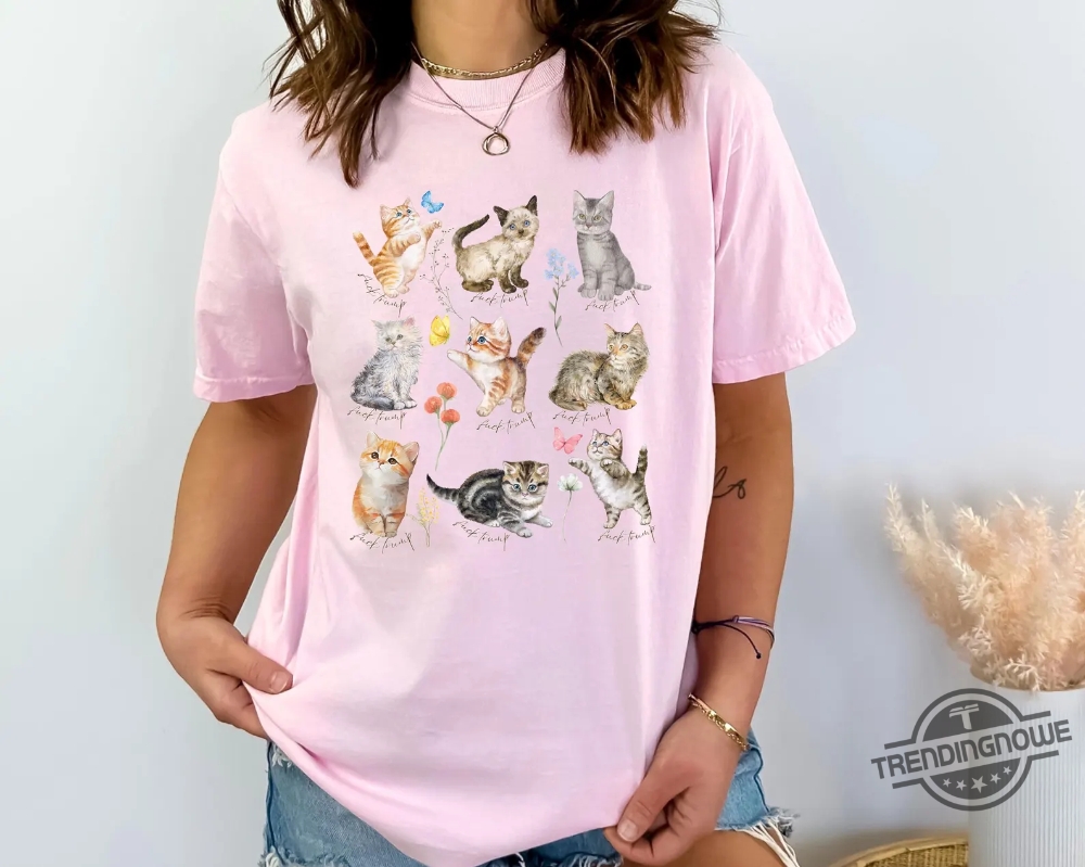 Subtle Fuck Trump Kitten Tee Shirt Anti Trump Gift Cottage Core Cat Wildflower Shirt 7 Subtle Fuck Trump Kitten Tee Shirt Anti Trump Gift Cottage Core Cat Wildflower Shirt