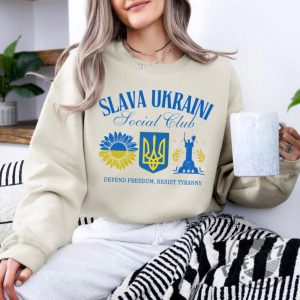 Slava Ukraini Social Club Shirt giftyzy 4