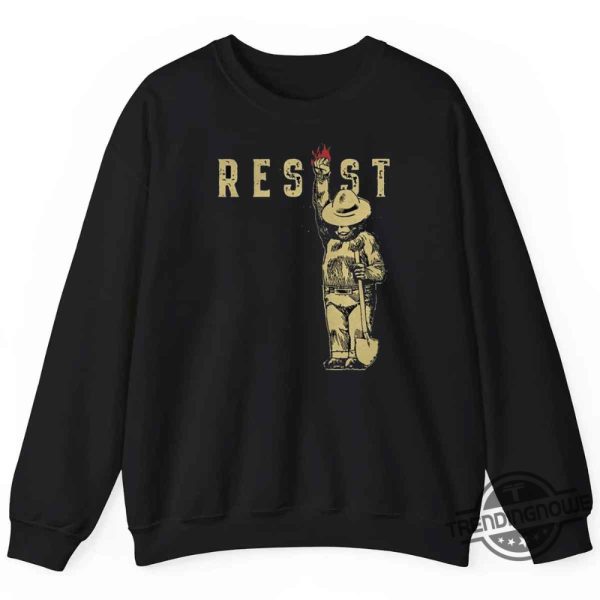 Smokey Bear Resist Shirt I Stand With The Nps T Shirt Fdt Resist Bear Shirt trendingnowe 1