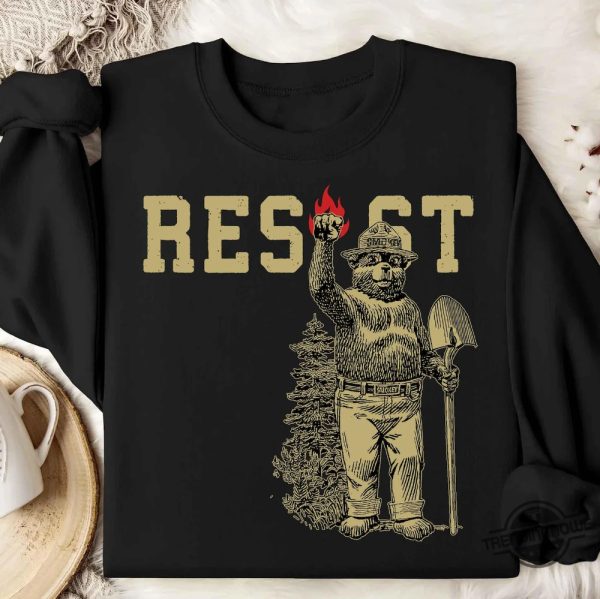 Smokey Bear Resist Shirt Protect Our National Parks Defund Doge Parks Not Profits Resist Save Our Parks Bear Tee trendingnowe 2