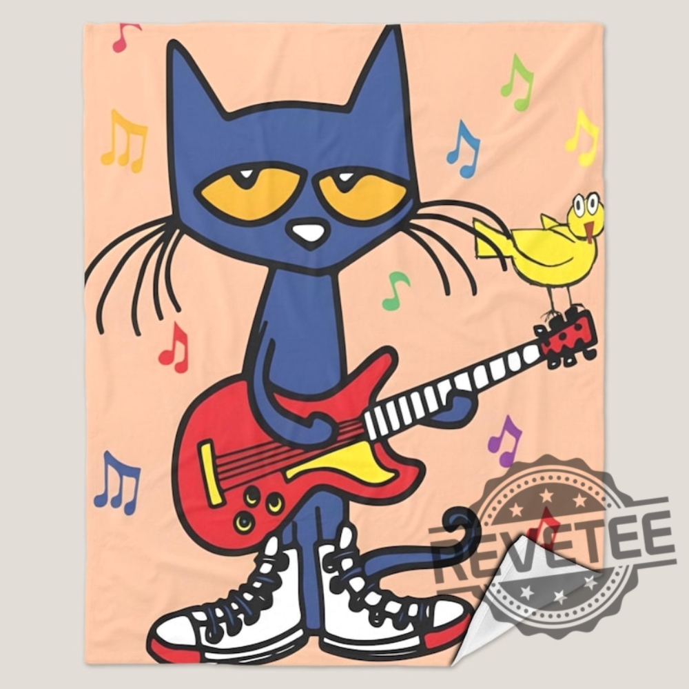 Cozy Pete Groovy Cat Designed Blanket Gift For Kids Birthday Holiday Party Goodie Bag And Men Women 4 Cozy Pete Groovy Cat Designed Blanket Gift for Kids Birthday Holiday Party Goodie Bag and Men Women