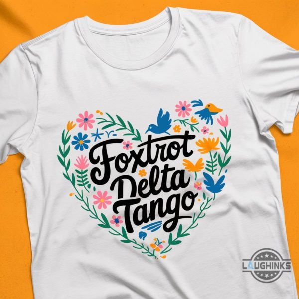 subtle anti trump floral foxtrot delta tango fdt shirt