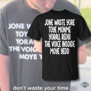 dont waste your time on me youre already the voice inside my yead shirt blink 182 laughinks 1