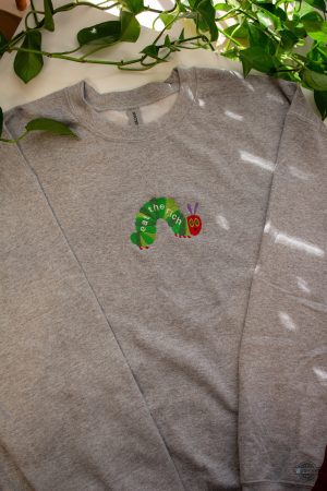 hungry caterpillar eat the rich embroidered shirt