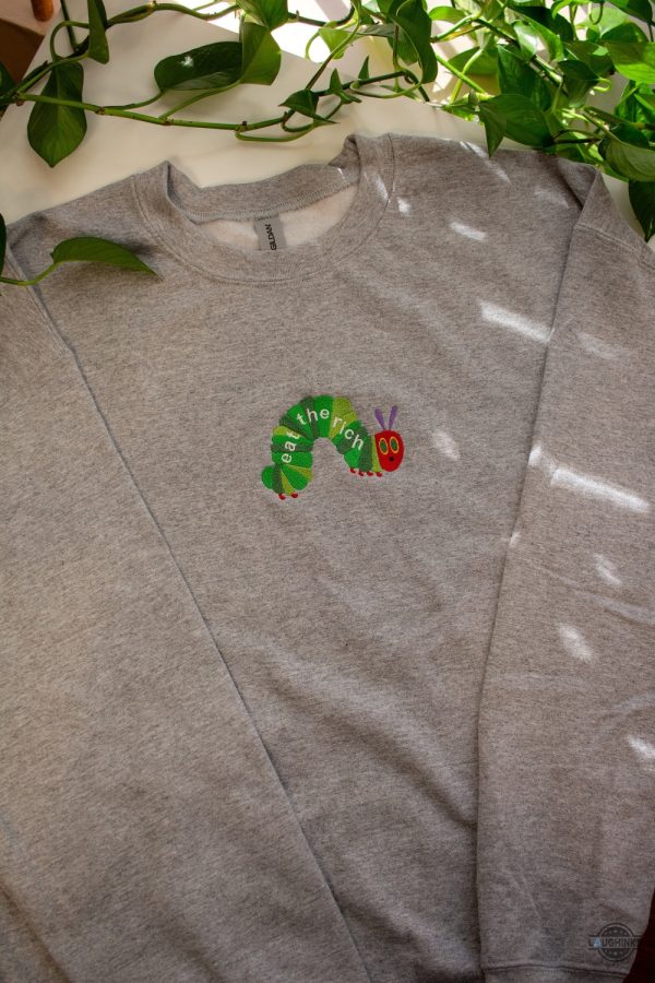 hungry caterpillar eat the rich embroidered shirt