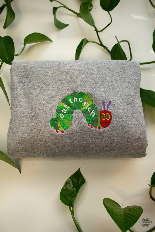 hungry caterpillar eat the rich embroidered shirt