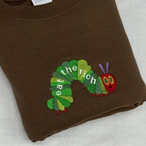 hungry caterpillar eat the rich embroidered shirt