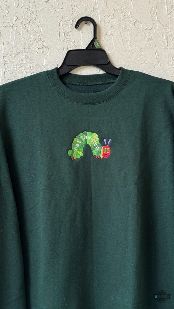 hungry caterpillar eat the rich embroidered shirt