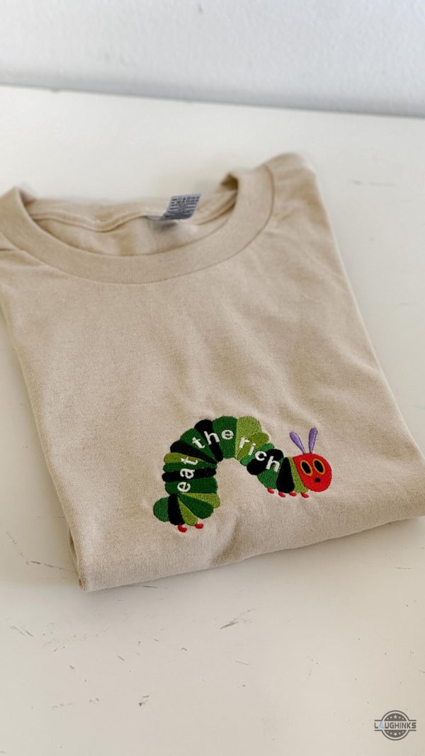 hungry caterpillar eat the rich embroidered shirt