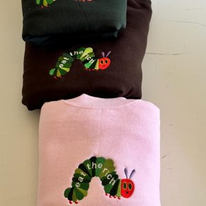 hungry caterpillar eat the rich embroidered shirt