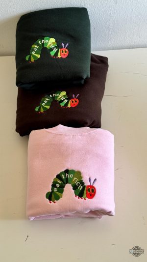 hungry caterpillar eat the rich embroidered shirt