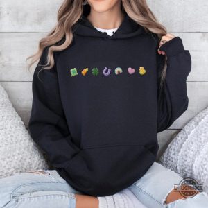 lucky charm embroidered sweatshirt t shirt hoodie for st patricks day