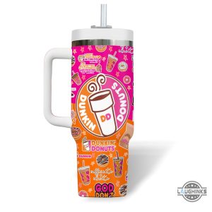 dunkie junkie dunkin donuts 40 oz tumbler with handle