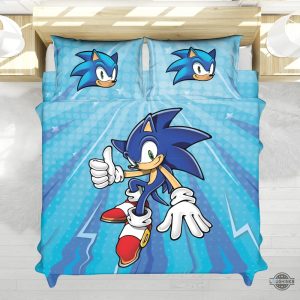 super sonic the hedgehog bedding set
