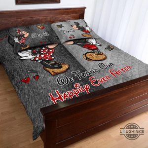 personalized we found our happily ever after mickey mouse bed set