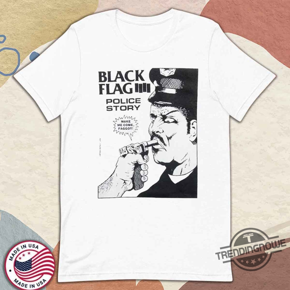 Black Flag Police Story Shirt 8 Black Flag Police Story Shirt