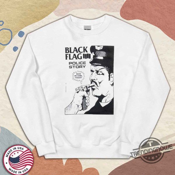 Black Flag Police Story Shirt trendingnowe 2