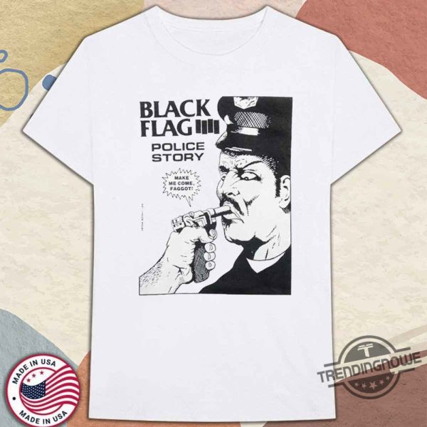 Black Flag Police Story Shirt trendingnowe 3