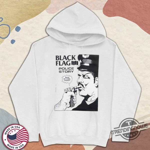 Black Flag Police Story Shirt trendingnowe 4