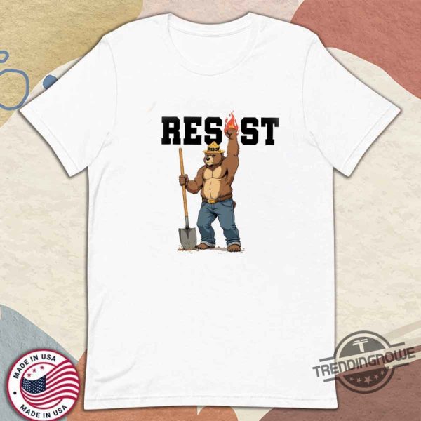 Resist Smokey Bear Shirt National Parks Shirt Protect Our National Parks Shirt trendingnowe 1