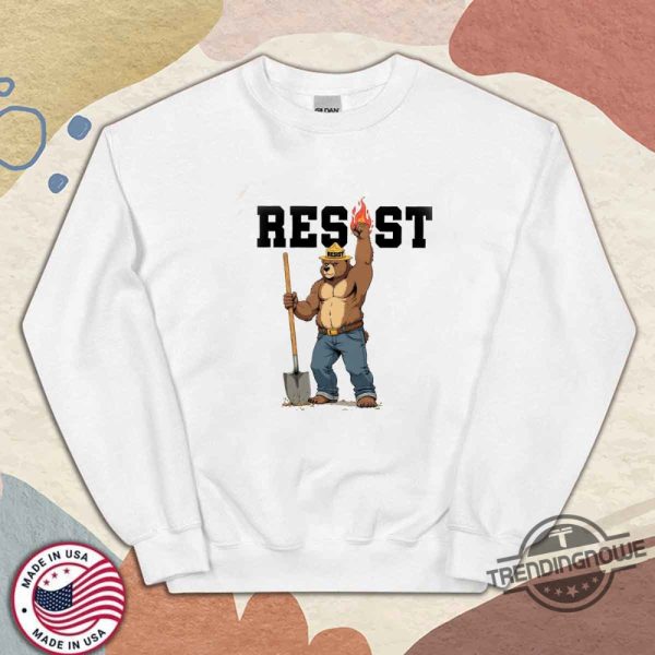 Resist Smokey Bear Shirt National Parks Shirt Protect Our National Parks Shirt trendingnowe 2