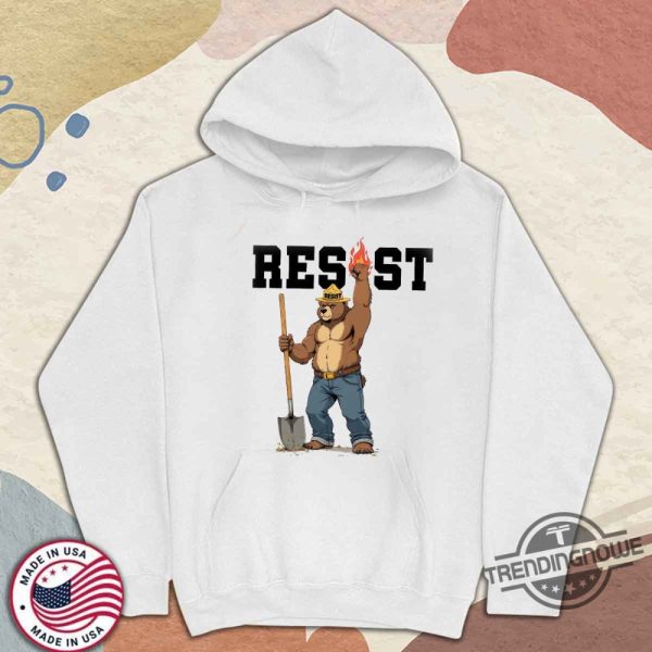 Resist Smokey Bear Shirt National Parks Shirt Protect Our National Parks Shirt trendingnowe 4