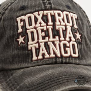 anti trump foxtrot delta tango embroidered vintage dad hat