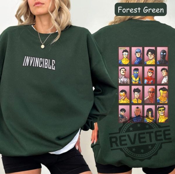 Invincible Variants Graphic T Shirt Hoodie Sweatshirt Back And Front Print Superhero Fans Various Colours Great Gift For Invincible Fans revetee 1