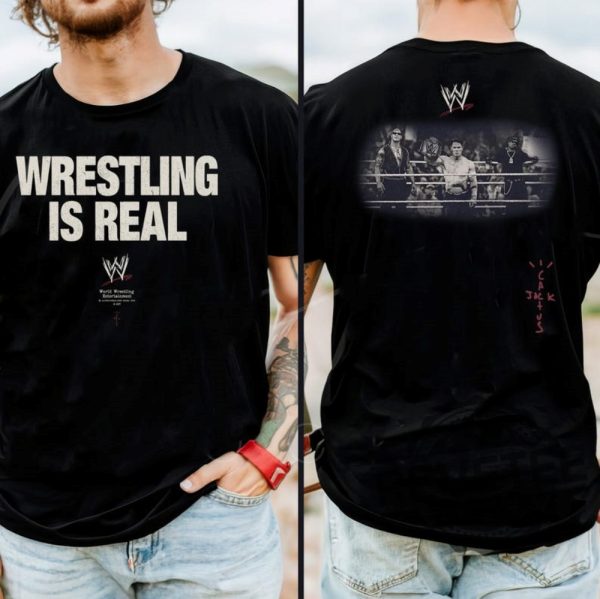 Wrestling Is Real T Shirt Hoodie Sweatshirt Wwe Gift For Fans Funny Shirt For Wrestlers revetee 1