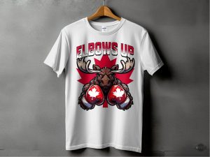 canadian elbows up anti tariffs graphic shirt