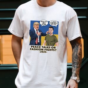 trump zelensky 2025 peace talks t shirt funny fashion fight