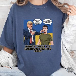 trump zelensky 2025 peace talks t shirt funny fashion fight
