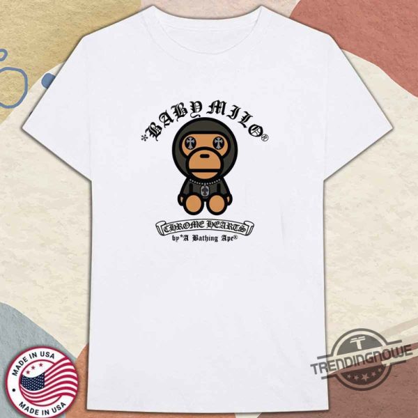 Baby Milo chrome hearts by a bathing ape shirt, hoodie