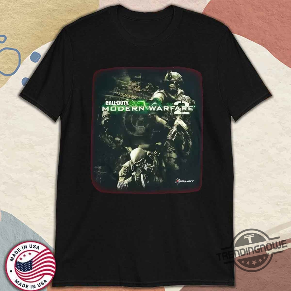 2009 Call Of Duty Modern Warfare 2 Shirt Classic Gamer Nostalgia Tee 10 2009 Call of Duty Modern Warfare 2 Shirt Classic Gamer Nostalgia Tee