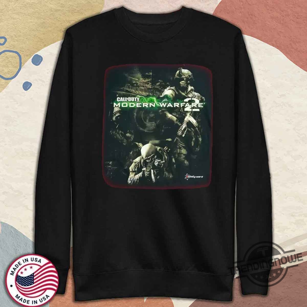 2009 Call Of Duty Modern Warfare 2 Shirt Classic Gamer Nostalgia Tee 11 2009 Call of Duty Modern Warfare 2 Shirt Classic Gamer Nostalgia Tee