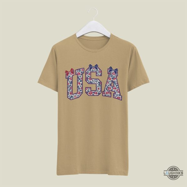 vintage floral coquette usa shirt