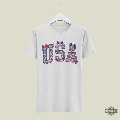 vintage floral coquette usa shirt