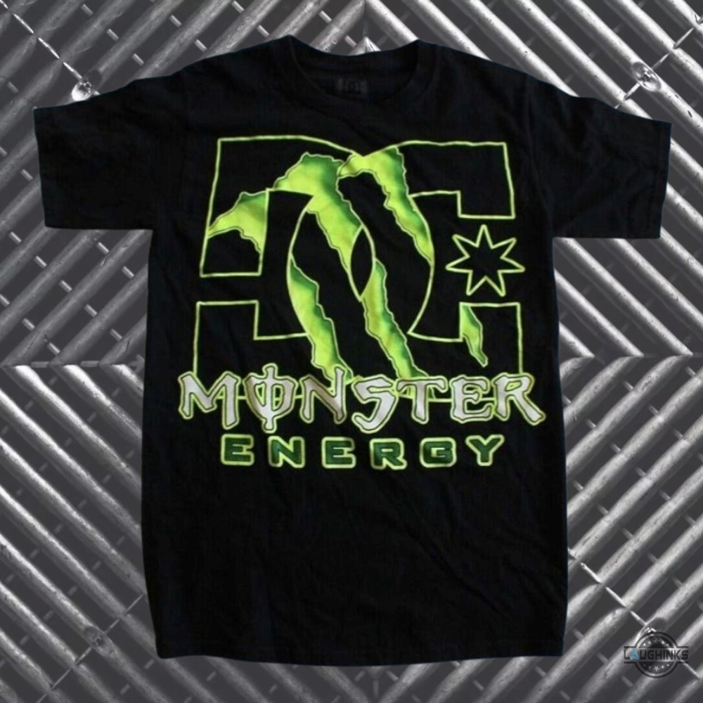 Dc X Monster Energy T Shirt Replica 1 DC x Monster Energy T Shirt Replica