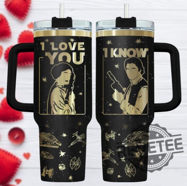 Star Wars Han Solo Tumbler Disney Valentine Tumbler Star Wars Couple Gift Disney Mr And Mrs Tumbler Stainless Steel 40 Oz Tumbler Stanley Cup revetee 1