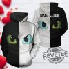 Personalized Toothless Couple Hoodies For Men Night Fury And Light Fury How To Train Your Dragon Movie Hoodies 3D All Over Printed T Shirt Sweatshirt revetee 1