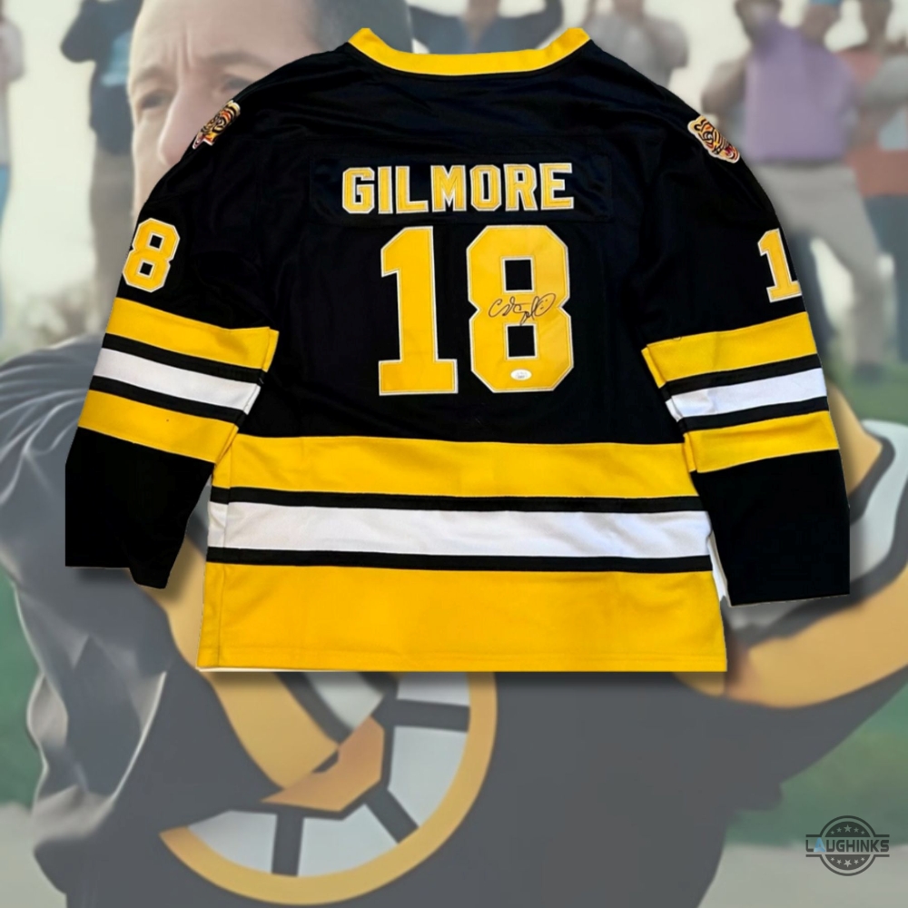 Adam Sandler Happy Gilmore Boston Hockey Jersey Shirt 3D Printed 4 Adam Sandler Happy gilmore Boston hockey jersey shirt 3D Printed